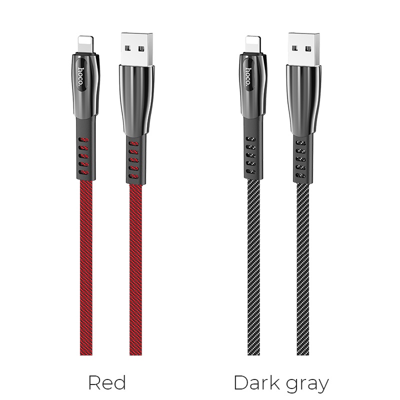 dây sạc nhanh hoco u70 dòng 2.4a đầu lightning dài 1.2m