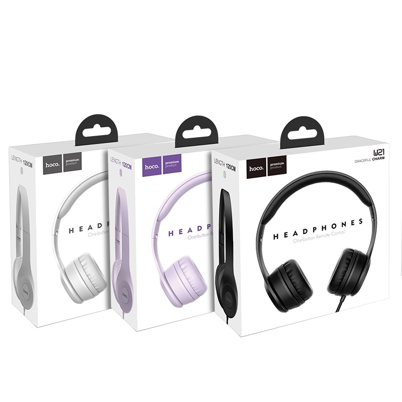 tai dây headphone hoco w21 graceful charm